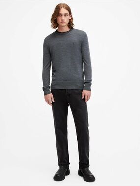 ALLSAINTS MODE MERINO CREW NECK RAMSKULL SWEATER